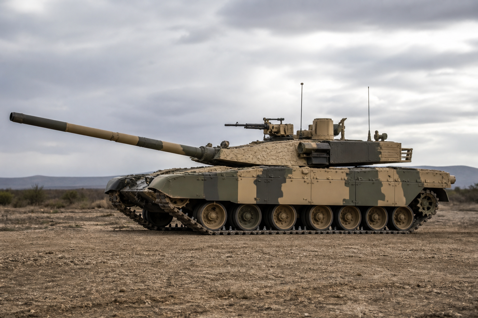 Bastion main battle tank on open terrain